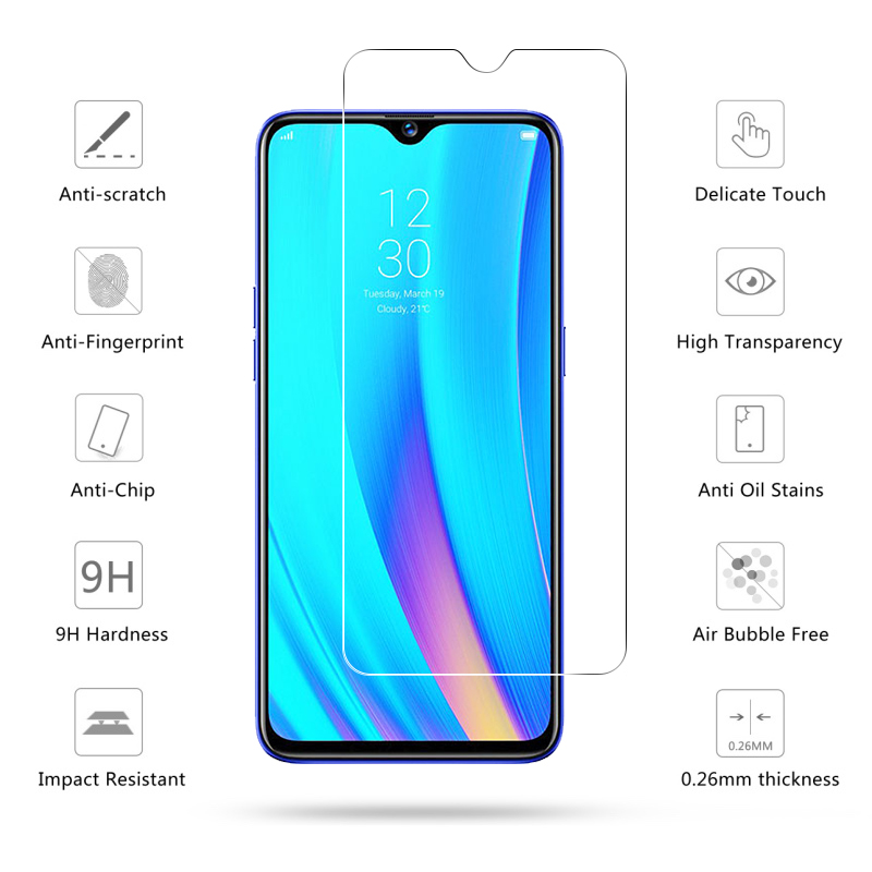 [1-Pack] OPPO A9 2020 Case With [HD Clear Tempered Glass] Screen Protector