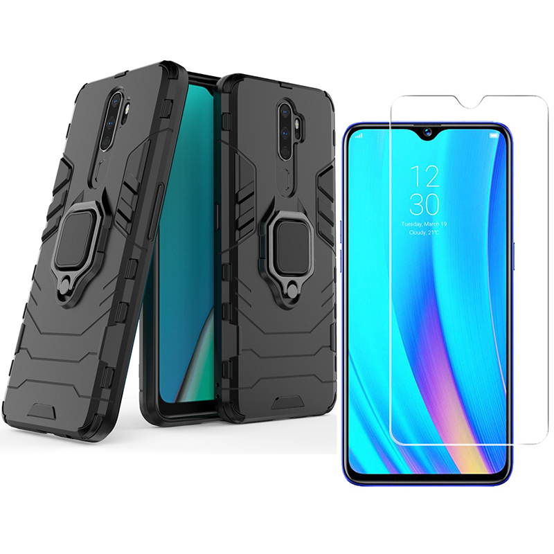 [1-Pack] OPPO A9 2020 Case With [HD Clear Tempered Glass] Screen Protector