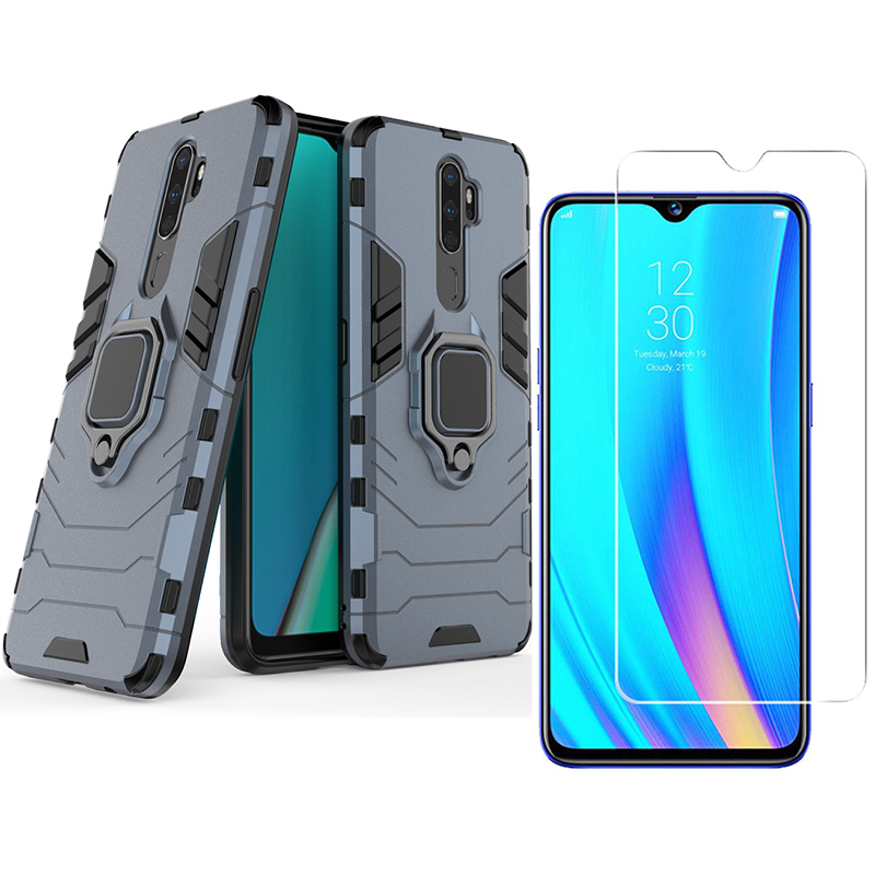 [1-Pack] OPPO A9 2020 Case With [HD Clear Tempered Glass] Screen Protector