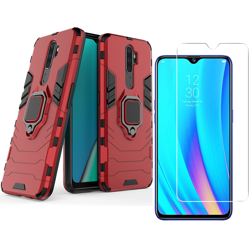 [1-Pack] OPPO A9 2020 Case With [HD Clear Tempered Glass] Screen Protector