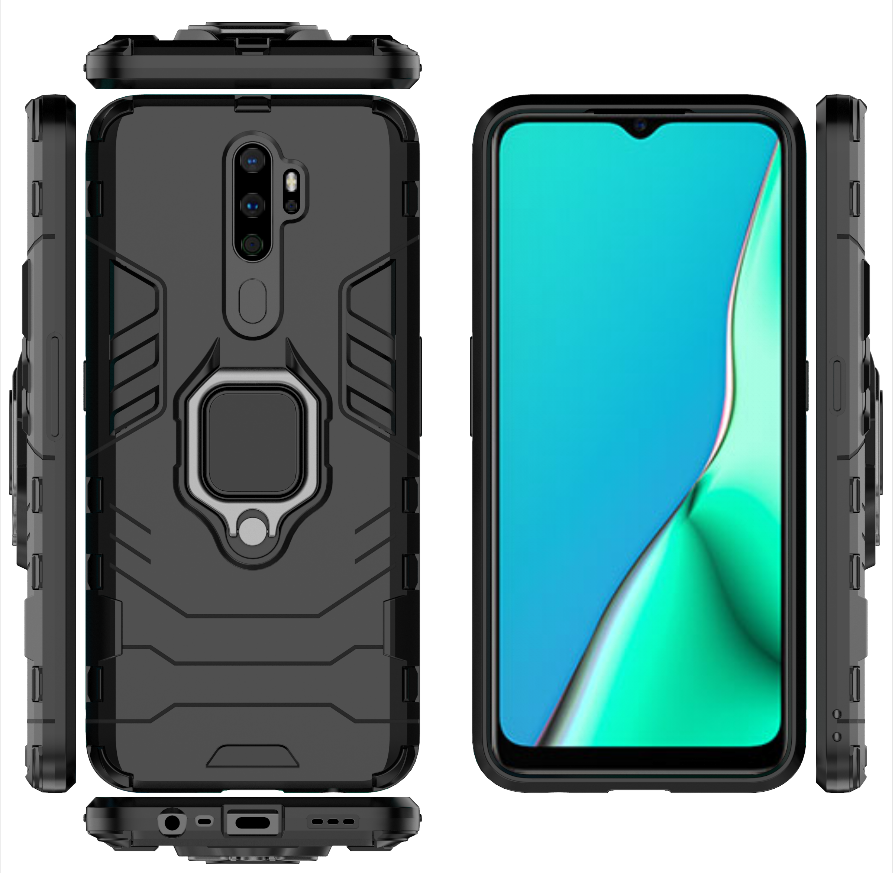 [1-Pack] OPPO A9 2020 Case With [HD Clear Tempered Glass] Screen Protector