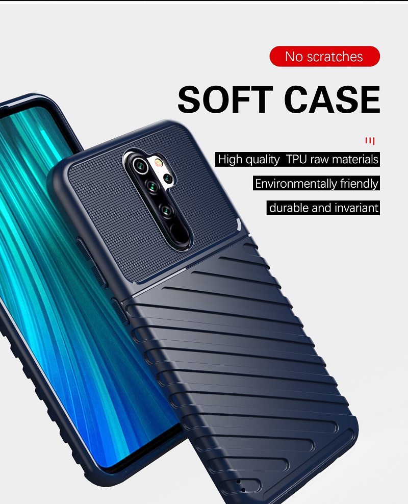 for Xiaomi Redmi Note 8 Pro Phone Case Shock Absorption, Anti-scratchTPU Ultra-thin Protective Case