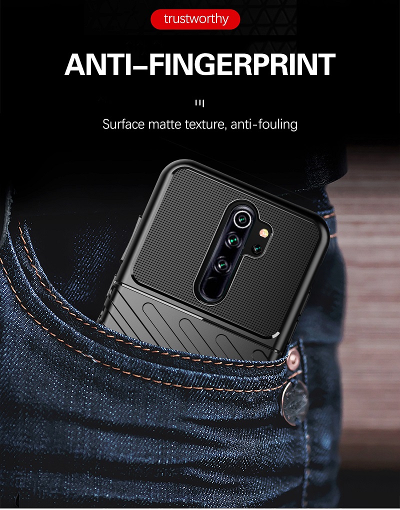 for Xiaomi Redmi Note 8 Pro Phone Case Shock Absorption, Anti-scratchTPU Ultra-thin Protective Case