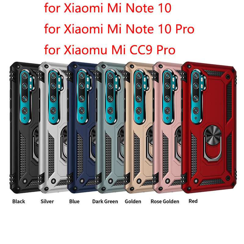Phone Case for Xiaomi Mi Note 10 Note 10 Pro Mi CC9 Pro with Car Magnetic Ring Holder