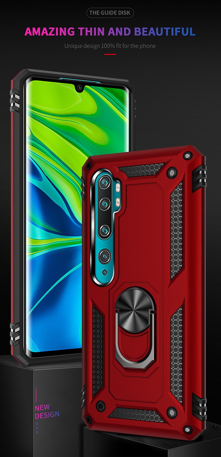Phone Case for Xiaomi Mi Note 10 Note 10 Pro Mi CC9 Pro with Car Magnetic Ring Holder