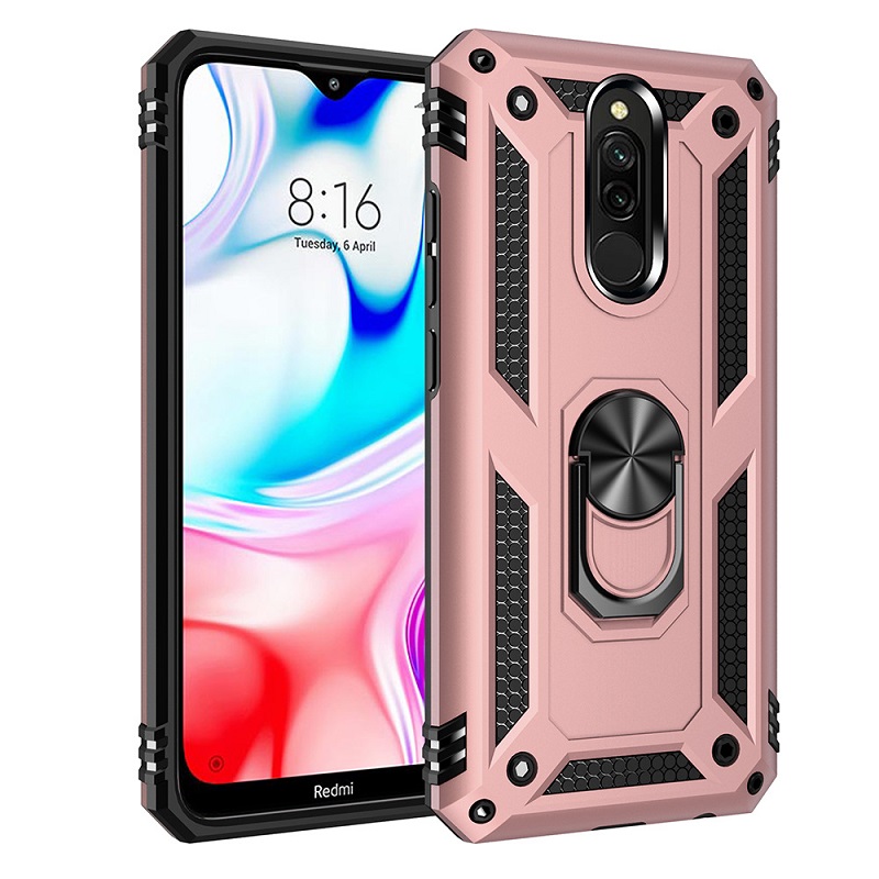 Phone Case for Xiaomi Redmi 8 Redmi 8A with Car Magnetic Ring Holder