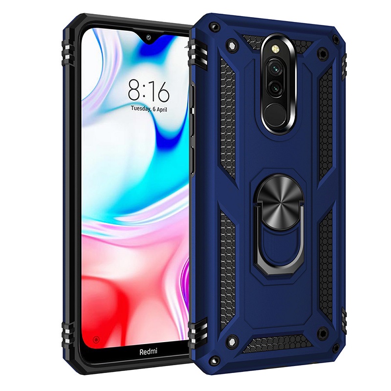 Phone Case for Xiaomi Redmi 8 Redmi 8A with Car Magnetic Ring Holder