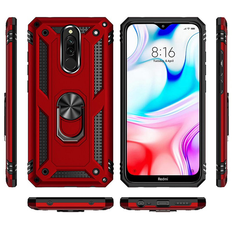 Phone Case for Xiaomi Redmi 8 Redmi 8A with Car Magnetic Ring Holder