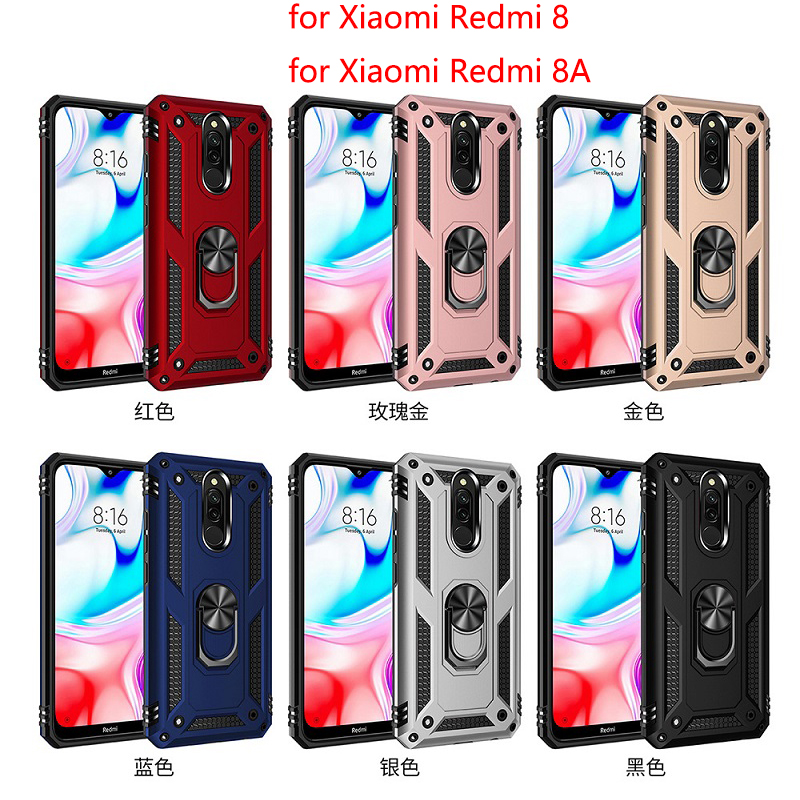 Phone Case for Xiaomi Redmi 8 Redmi 8A with Car Magnetic Ring Holder