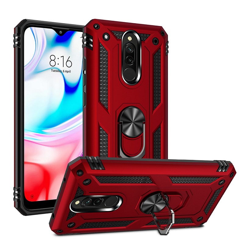 1x Xiaomi Redmi 8 Redmi 8A Phone Case + [Full Glue Cover Tempered Glass] Screen Protector