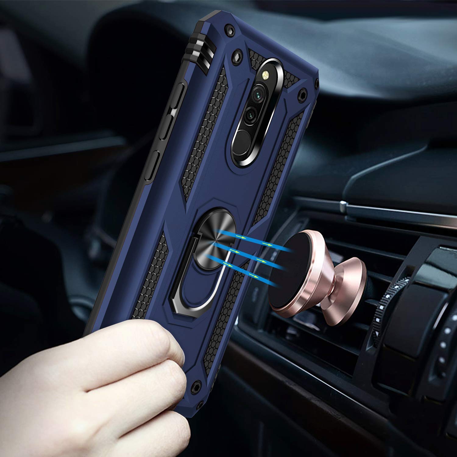 1x Xiaomi Redmi 8 Redmi 8A Phone Case + [9H HD Clear Tempered Glass] Screen Protector
