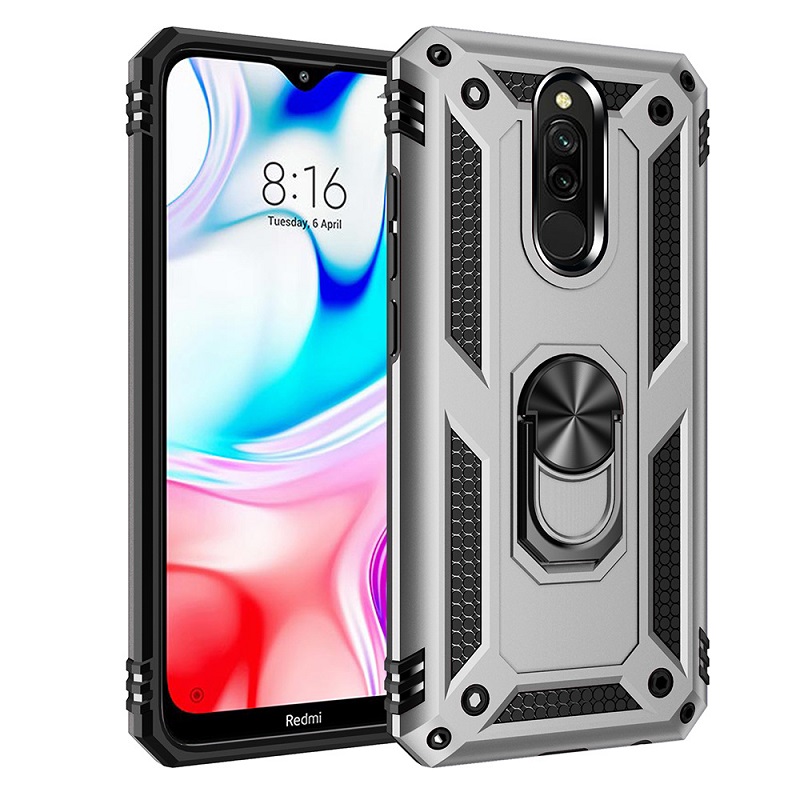 1x Xiaomi Redmi 8 Redmi 8A Phone Case + [Full Glue Cover Tempered Glass] Screen Protector