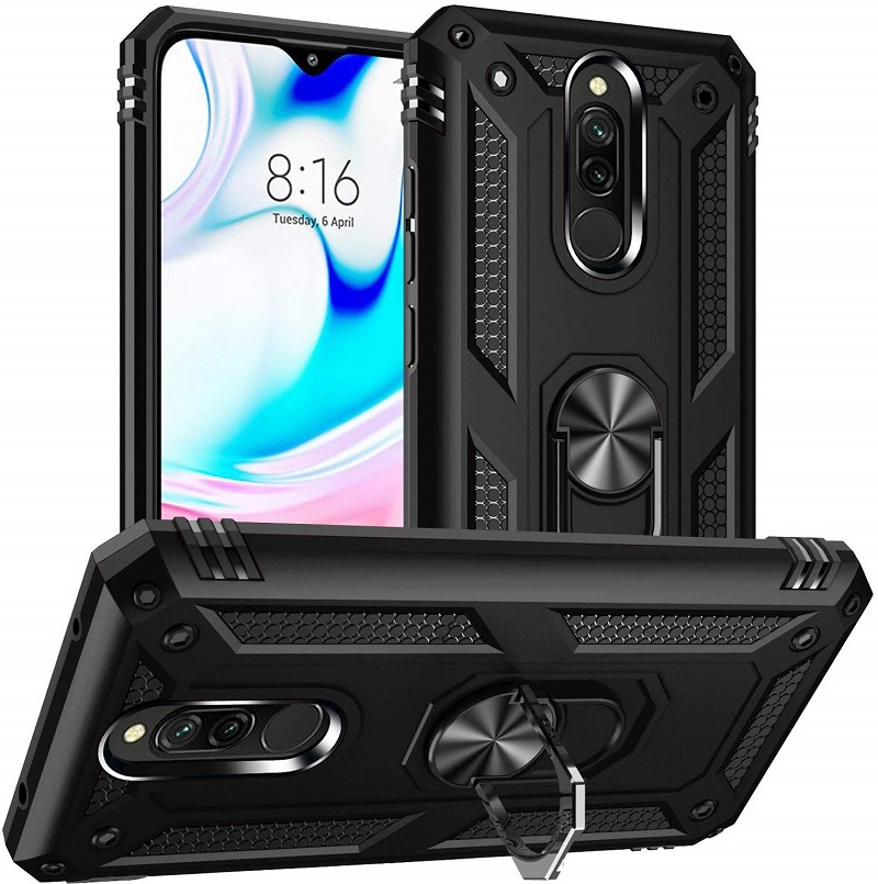 1x Xiaomi Redmi 8 Redmi 8A Phone Case + [9H HD Clear Tempered Glass] Screen Protector