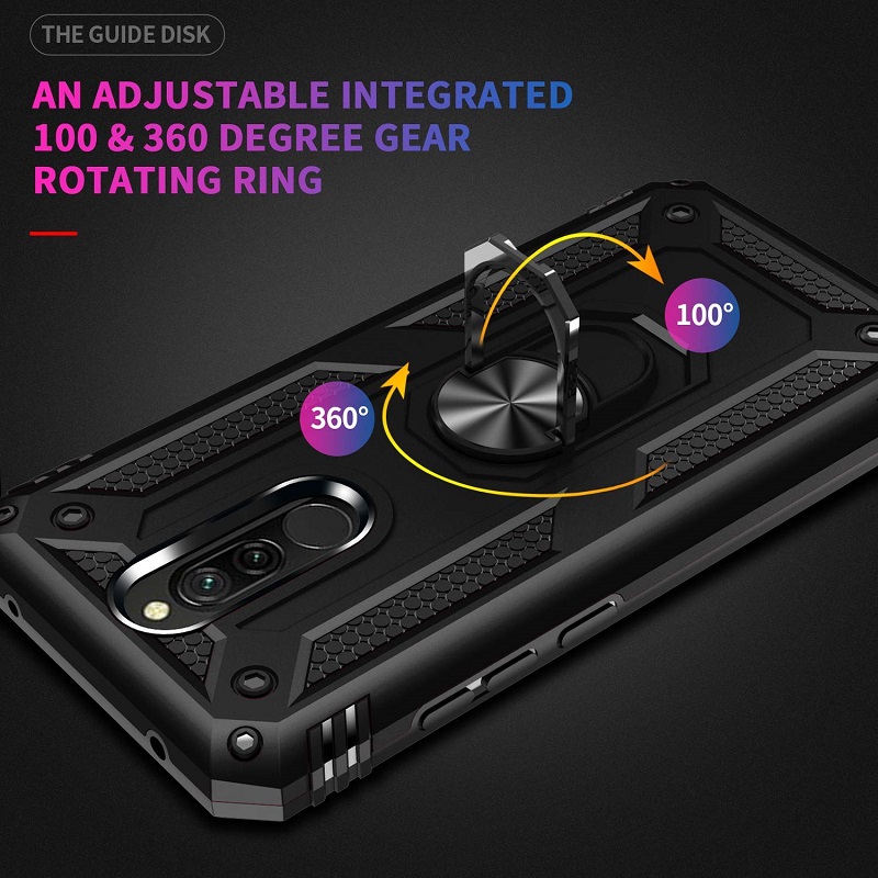 1x Xiaomi Redmi 8 Redmi 8A Phone Case + [Full Glue Cover Tempered Glass] Screen Protector
