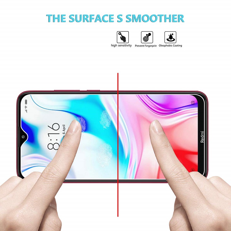 1x Xiaomi Redmi 8 Redmi 8A Phone Case + [9H HD Clear Tempered Glass] Screen Protector