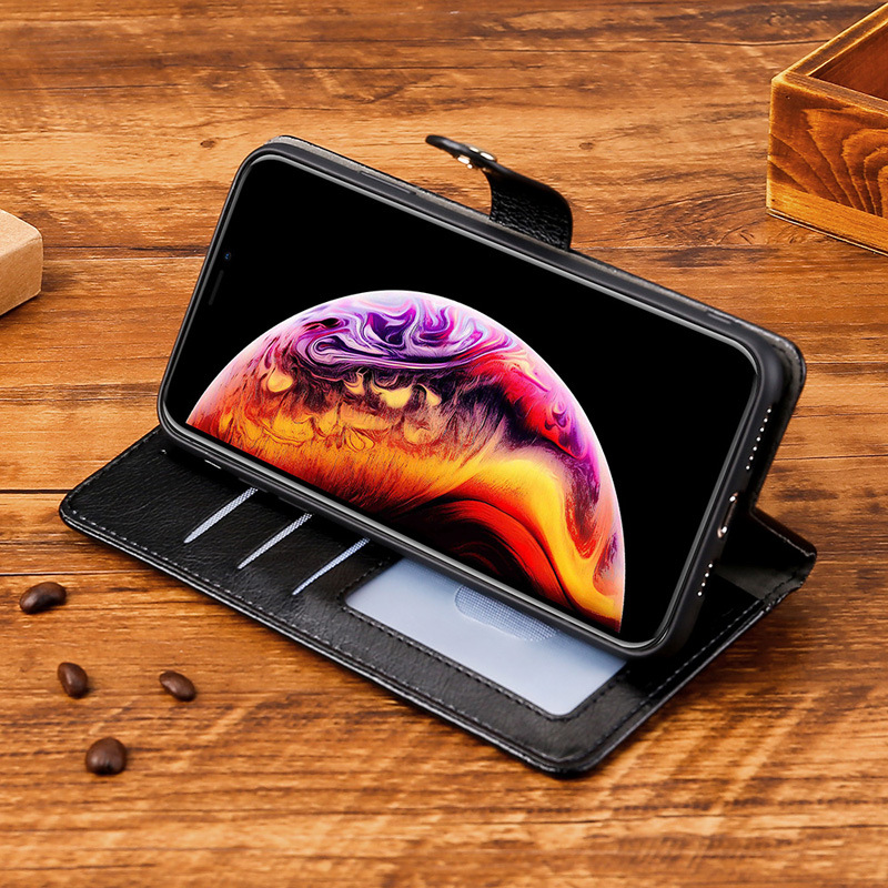 Wallet Case For Galaxy S10 S10 Plus S9 Plus Note 9 Note 10 Note 10 Note 8 S7 Edge [Retro fashion] Wallet Case