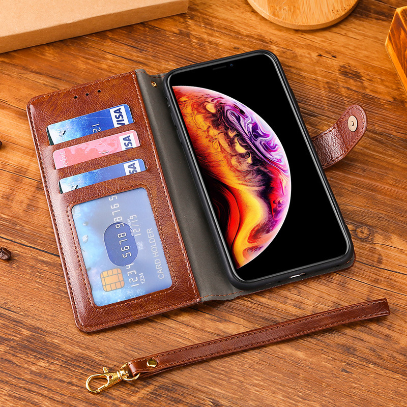 Wallet Case For Galaxy S10 S10 Plus S9 Plus Note 9 Note 10 Note 10 Note 8 S7 Edge [Retro fashion] Wallet Case