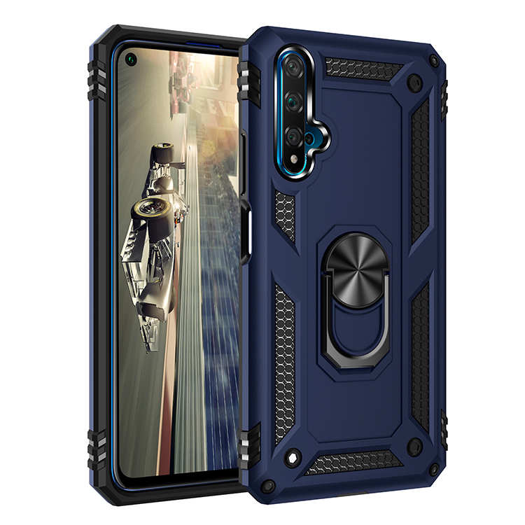 Phone Case for Huawei Nova 5T Rugged Armor with Car Magnetic Ring Holder