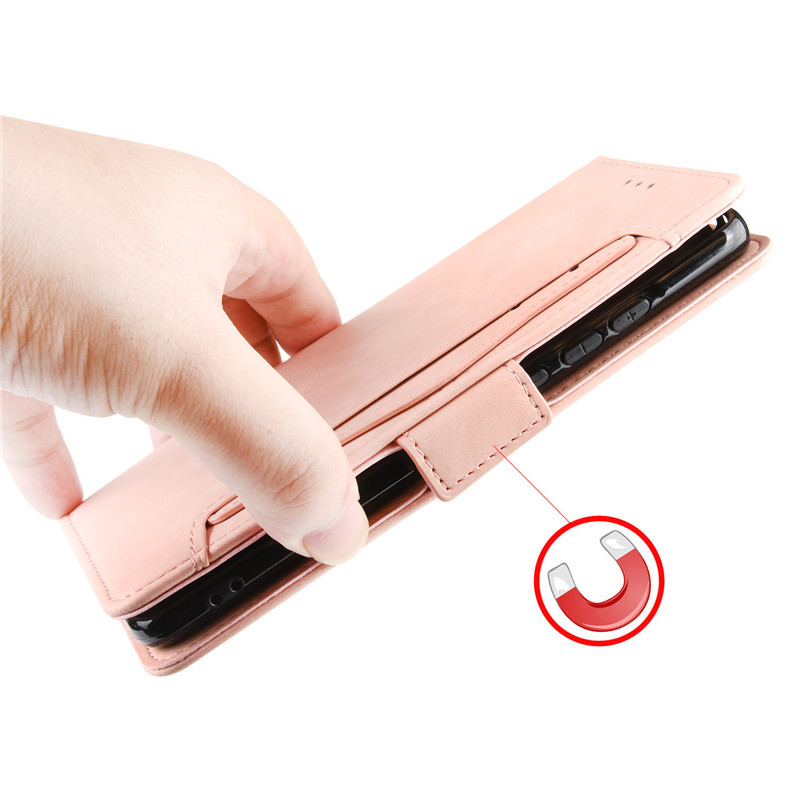Flip Leather Cover For Samsung Galaxy A20 A30 M10S A10S A20S [Doka Slot Flip Leather Case] Wallet Case