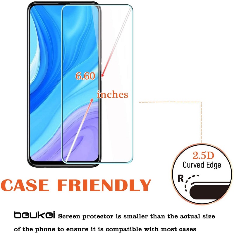 [2-Pack]-Shinwo Huawei Y9S Huawei P Smart Pro 2019 [9H HD Clear Tempered Glass] Screen Protector