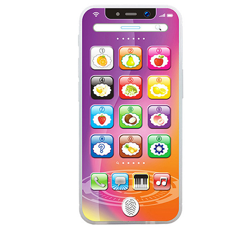 Kids Learning Toy Play Cell Phone with USB Recharable Baby Phone Toy