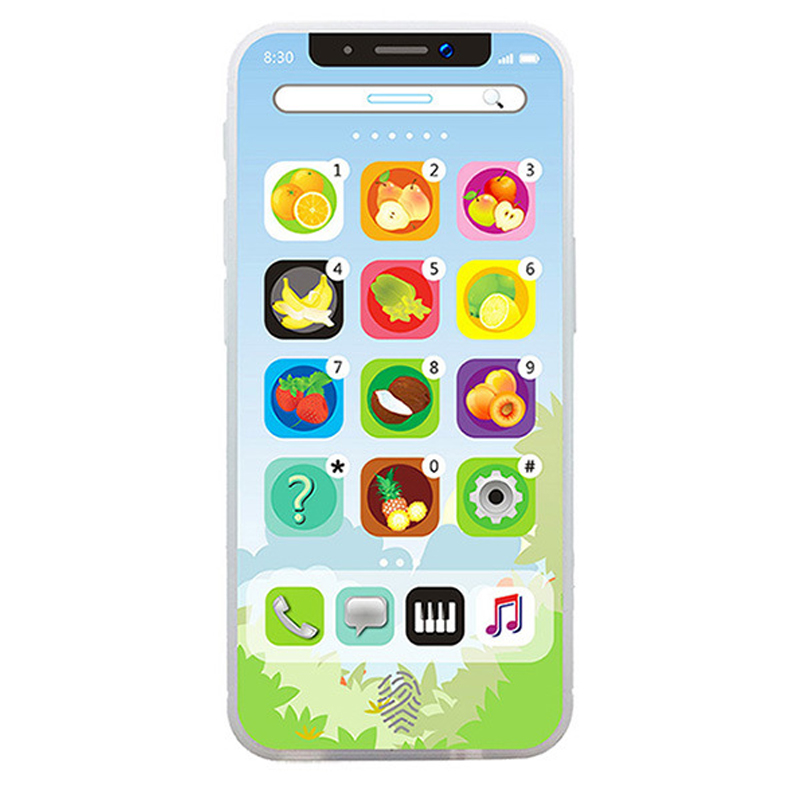 Kids Learning Toy Play Cell Phone with USB Recharable Baby Phone Toy