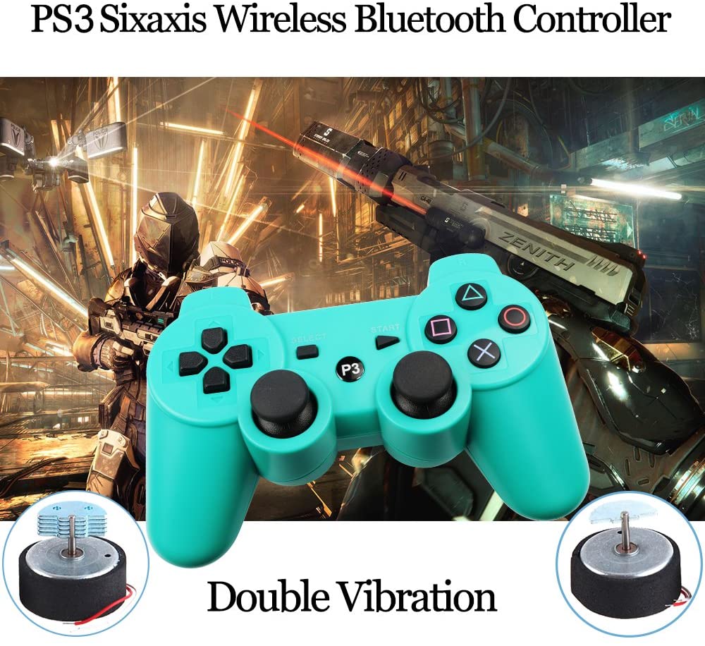 PS3 Controller Wireless Double Shock Gamepad for Playstation 3 Remotes Sixaxis Bluetooth