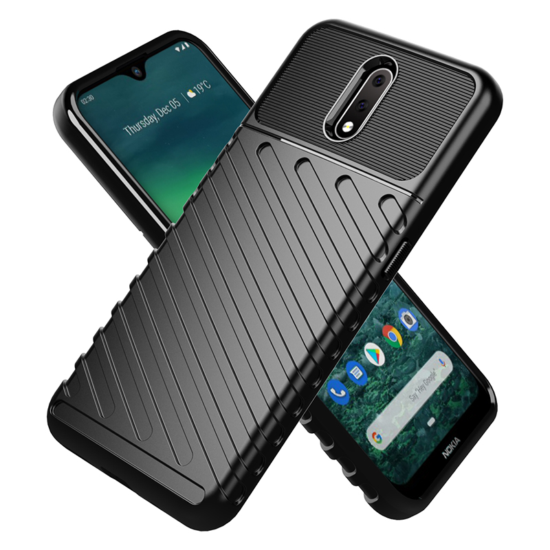 1x Nokia 2.3 Phone Case + [Full Glue Cover Tempered Glass] Screen Protector