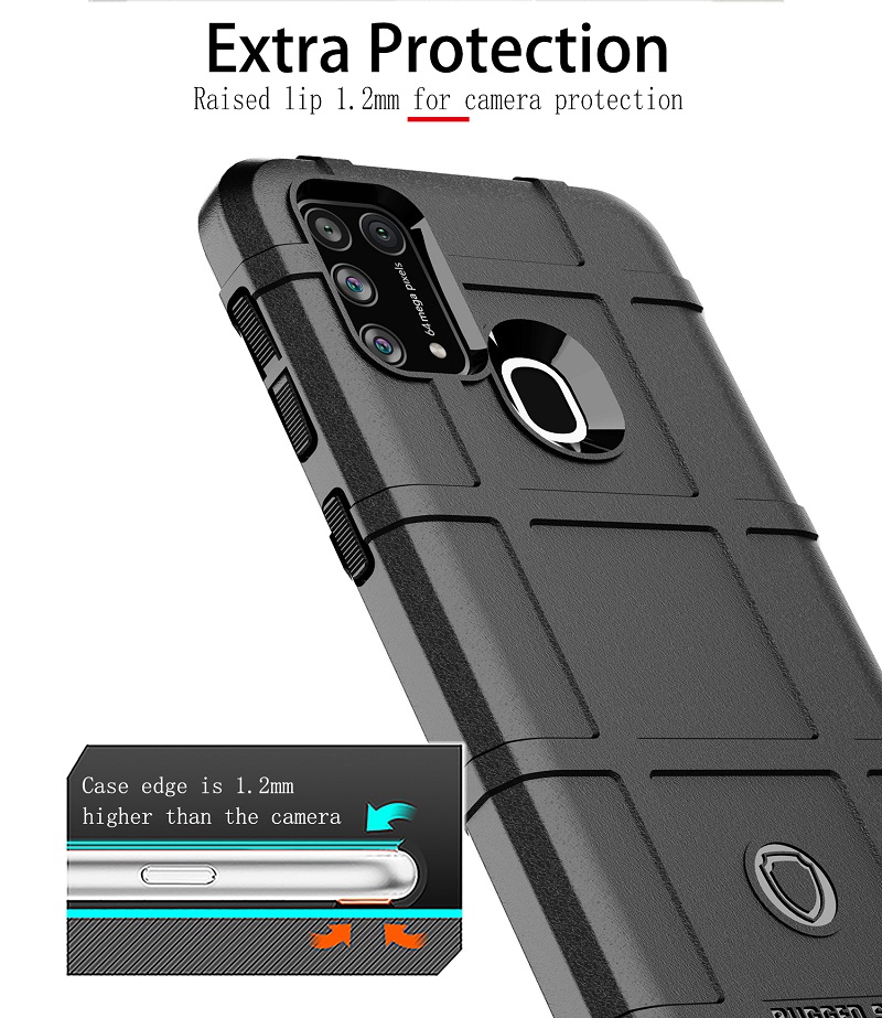 Casing for Samsung Galaxy M31 M21 Phone Cases Rugged Shield Silicone Shock-Proof Cover