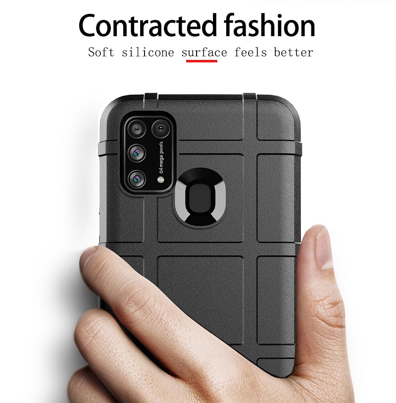 Casing for Samsung Galaxy M31 M21 Phone Cases Rugged Shield Silicone Shock-Proof Cover