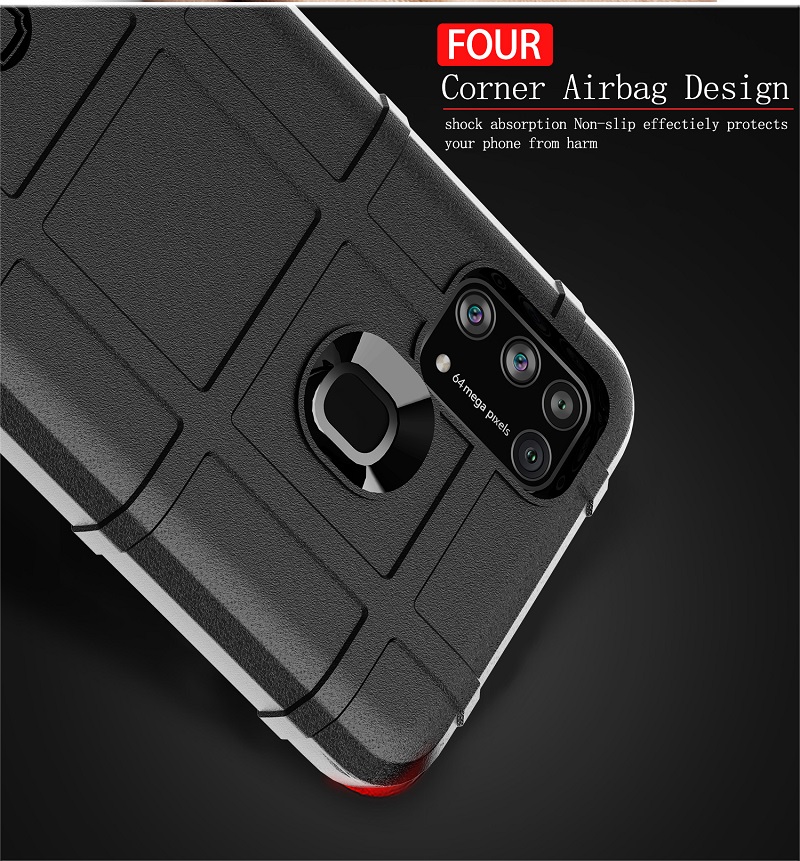 Casing for Samsung Galaxy M31 M21 Phone Cases Rugged Shield Silicone Shock-Proof Cover