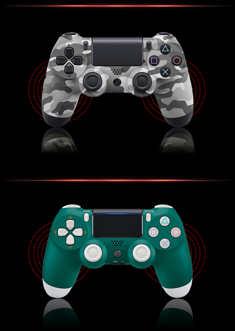 2 Pieces PS4 Game Controller-Double Shock 4 Wireless Controller for Playstation 4-six-axis Joystick