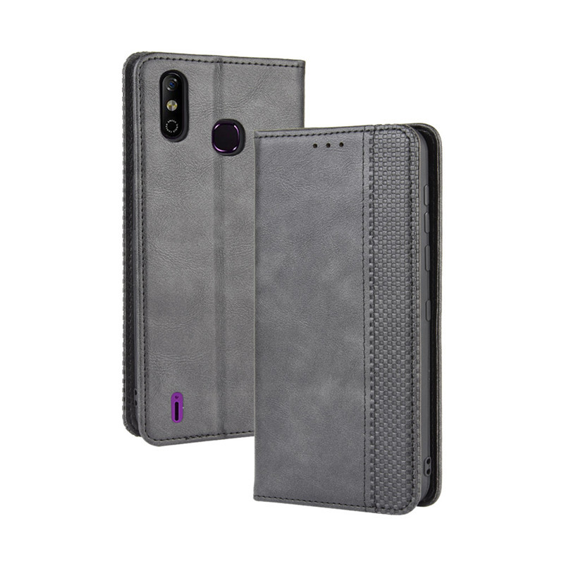 New Shinwo - Wallet Case For Infinix Smart 4 Infinix Smart 4c [Flip Vintage Leather] Case