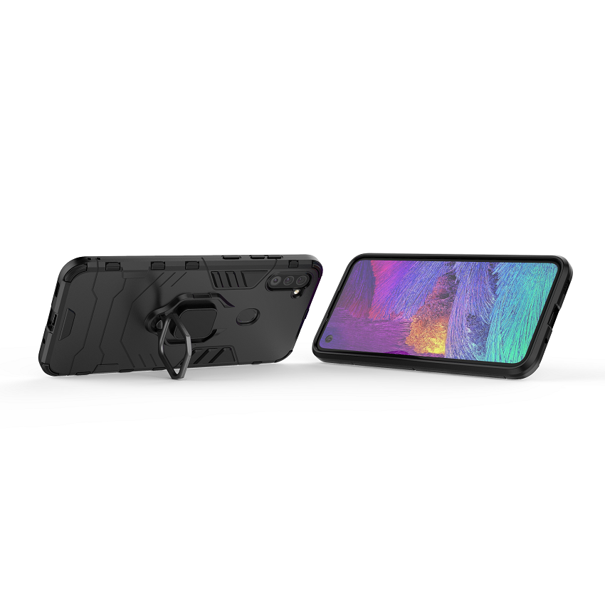 [1-Pack] Samsung Galaxy M11 Phone Case + [9D Full Glue Cover Tempered Glass] Screen Protector