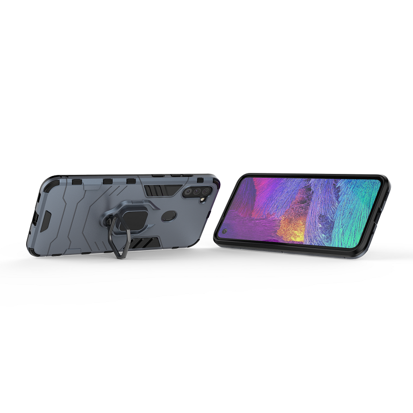 [1-Pack] Samsung Galaxy M11 Phone Case + [9D Full Glue Cover Tempered Glass] Screen Protector