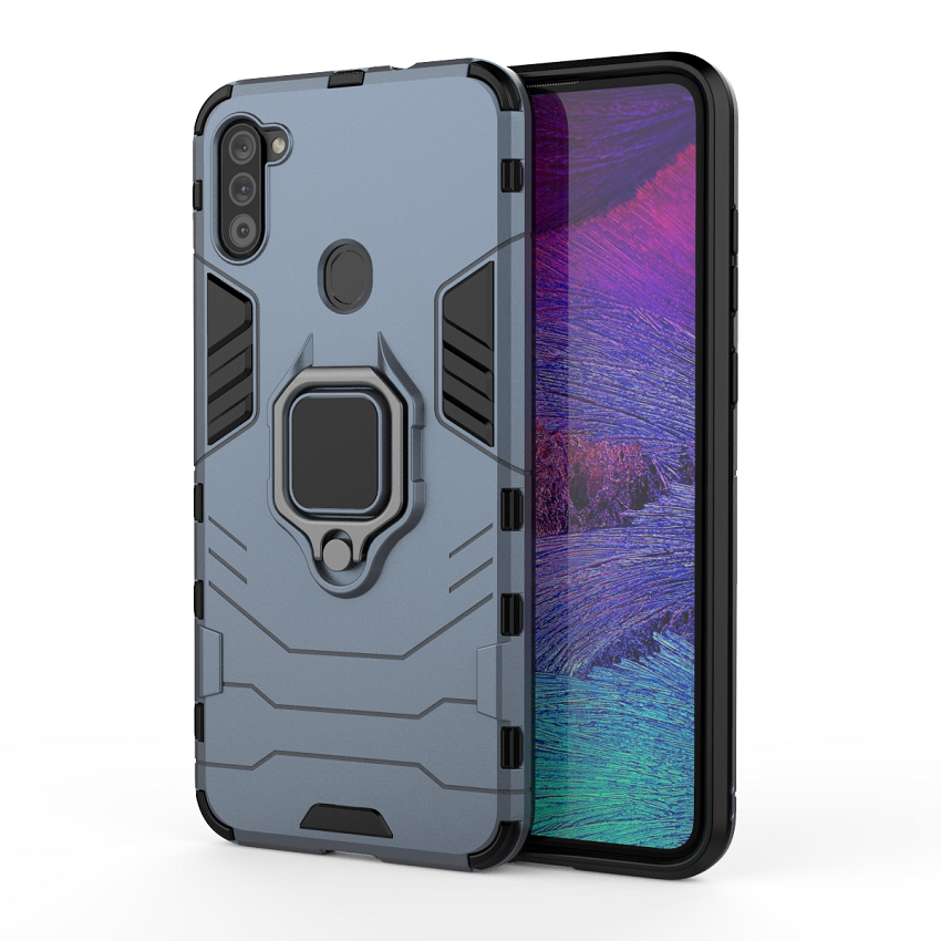 [1-Pack] Samsung Galaxy M11 Phone Case + [9D Full Glue Cover Tempered Glass] Screen Protector