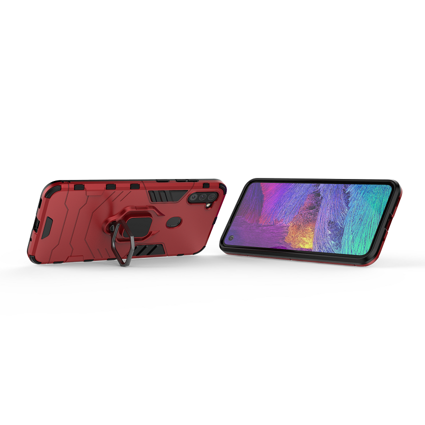 [1-Pack] Samsung Galaxy M11 Phone Case + [9D Full Glue Cover Tempered Glass] Screen Protector
