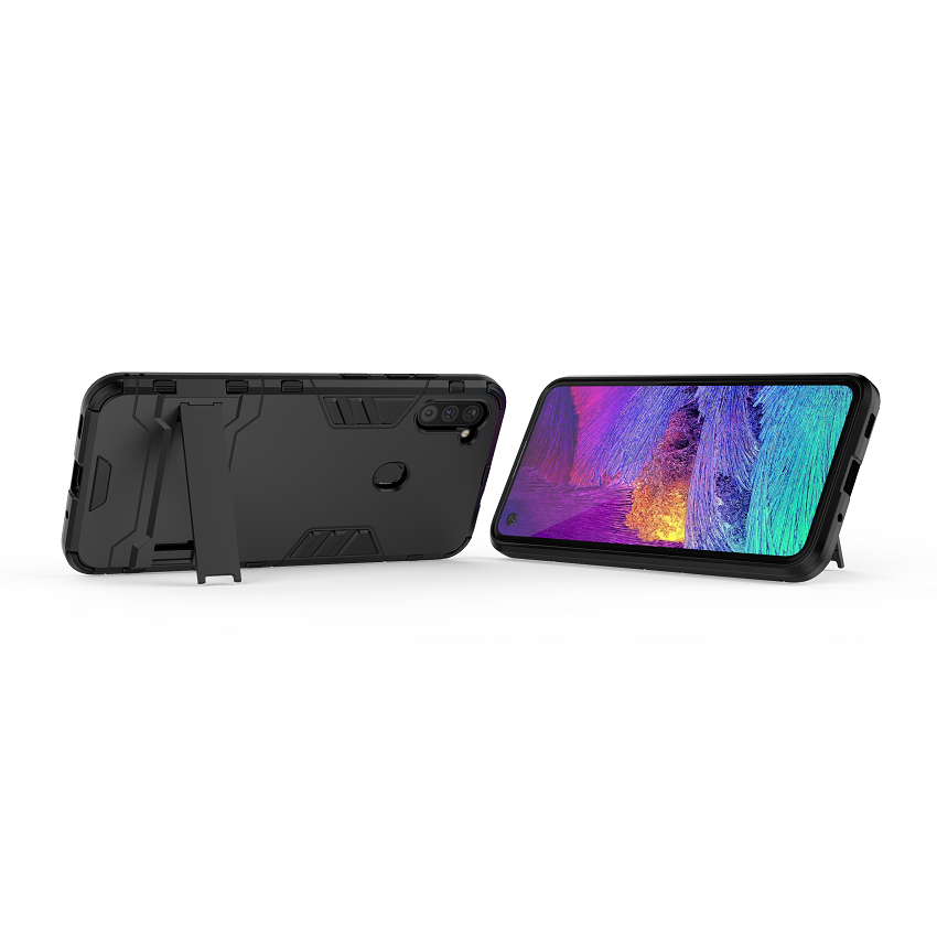 [1-Pack] Samsung Galaxy M11 Phone Case + [9D Full Glue Cover Tempered Glass] Screen Protector