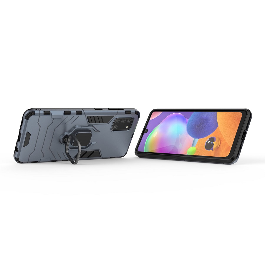 [1-Pack] Samsung Galaxy A31 Phone Case + [9D Full Glue Cover Tempered Glass] Screen Protector