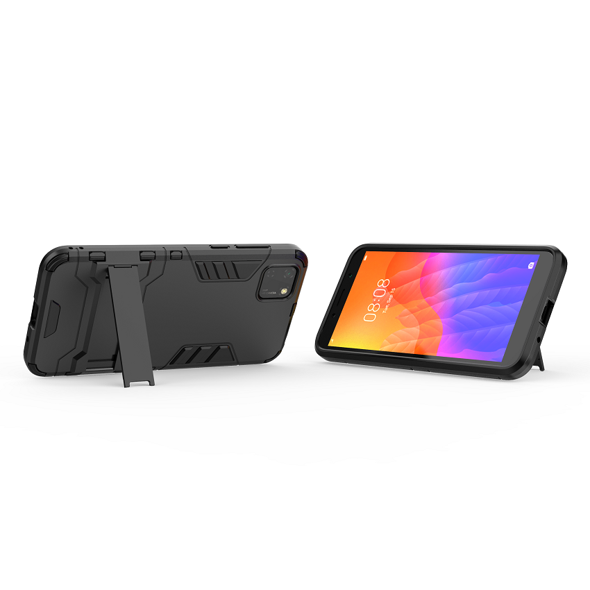 Phone Case for Huawei Y5P Iron Man Rugged Armor [Drop-protection] with Kickstand