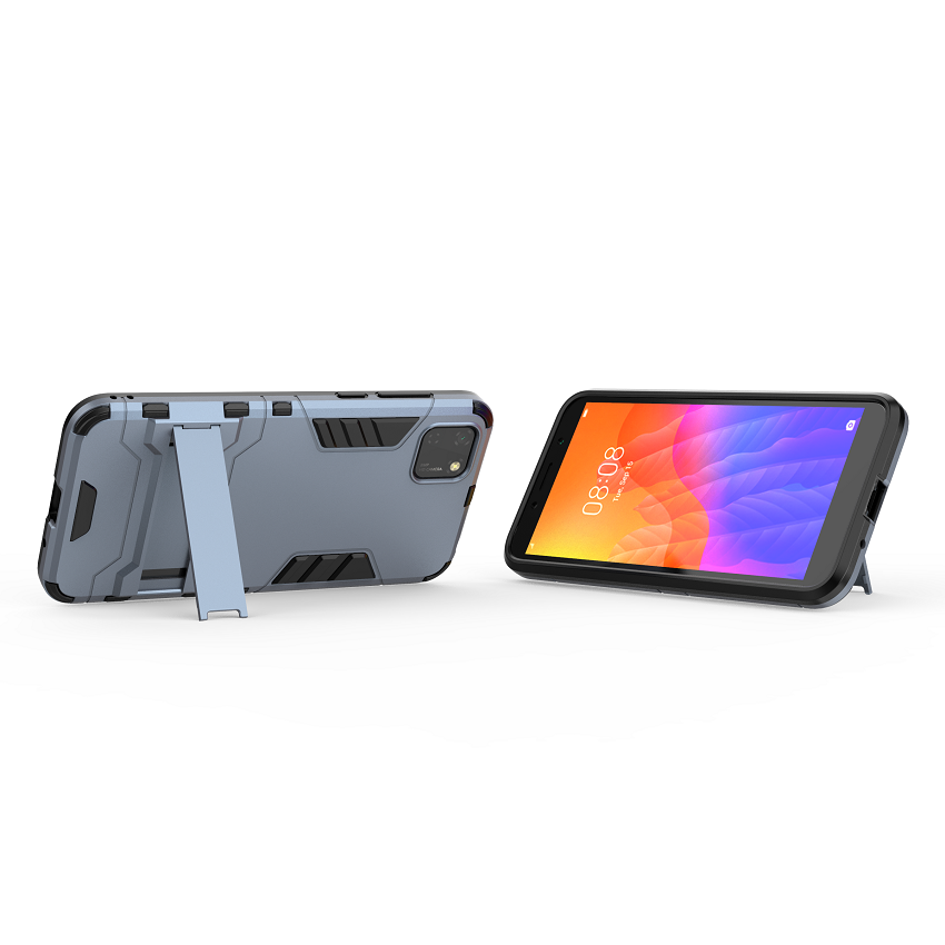 Phone Case for Huawei Y5P Iron Man Rugged Armor [Drop-protection] with Kickstand