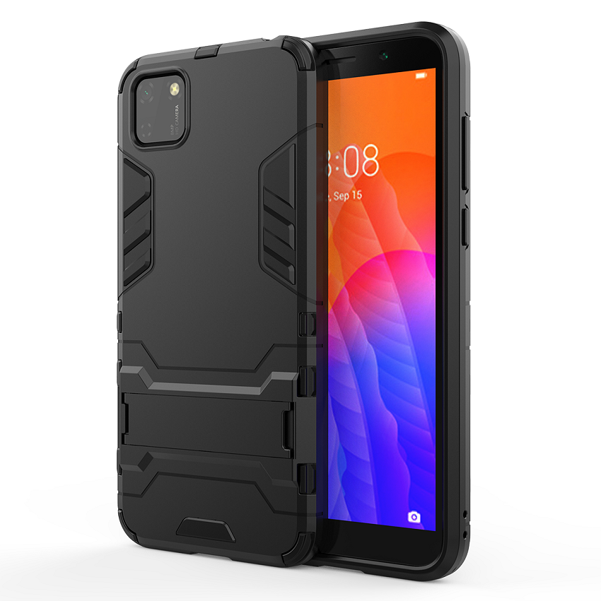 Phone Case for Huawei Y5P Iron Man Rugged Armor [Drop-protection] with Kickstand