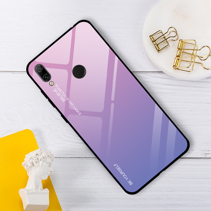 [1-Pack] Huawei Y7 2019 / Y7 Prime 2019 Phone Case + [Full Cover Tempered Glass] Screen Protector