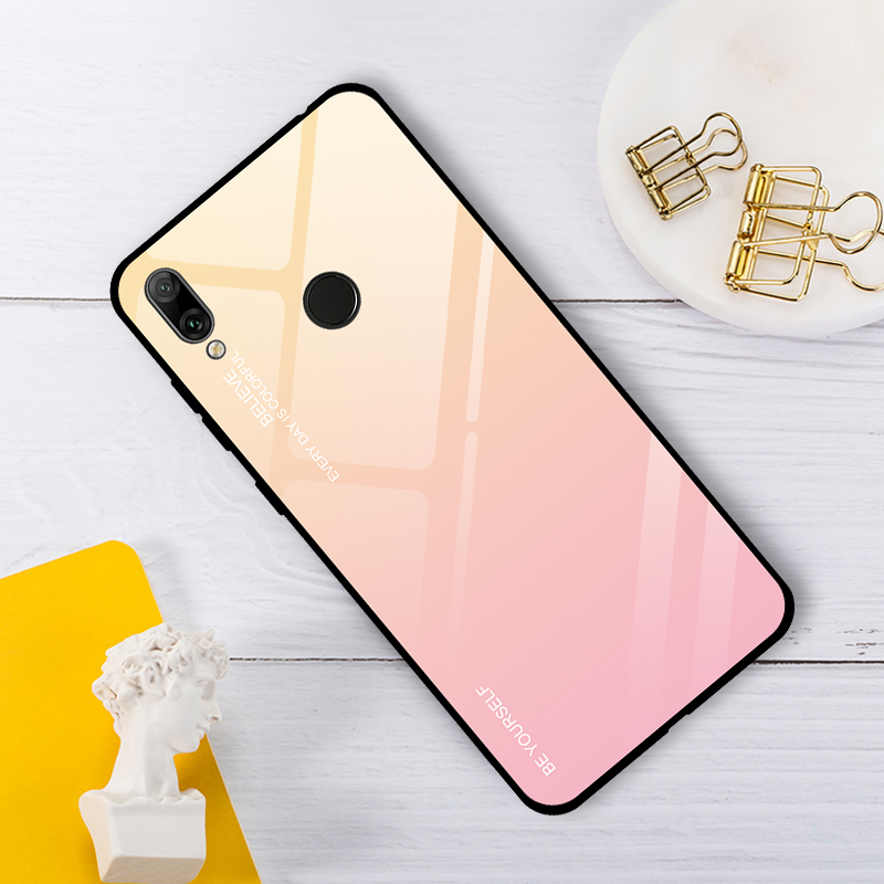 [1-Pack] Huawei Y7 2019 / Y7 Prime 2019 Phone Case + [Full Cover Tempered Glass] Screen Protector