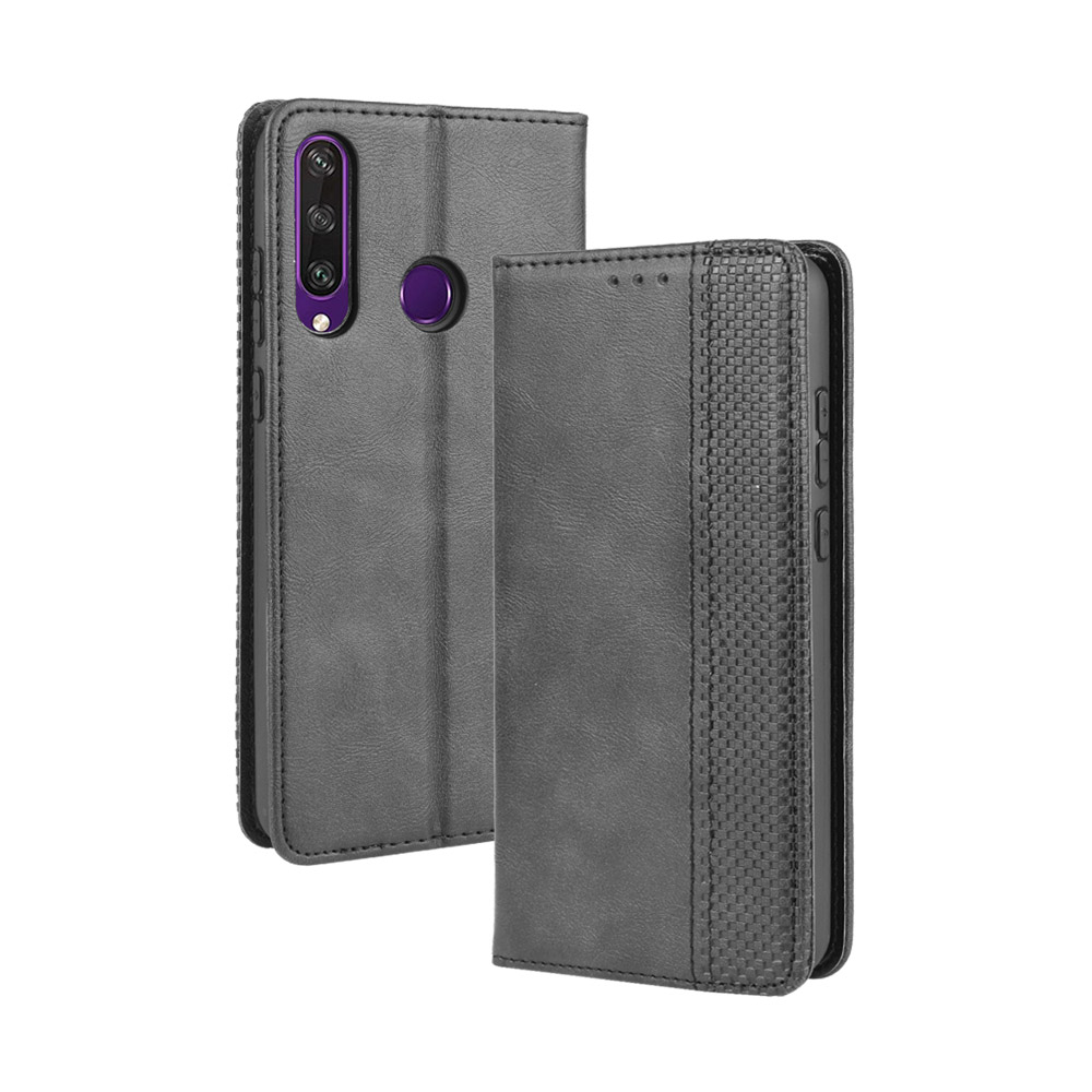 New Shinwo - Wallet Case For Huawei Y6P [Flip Vintage Leather] Flip Cover