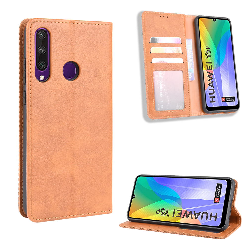 New Shinwo - Wallet Case For Huawei Y6P [Flip Vintage Leather] Flip Cover