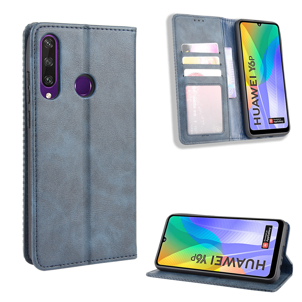 New Shinwo - Wallet Case For Huawei Y6P [Flip Vintage Leather] Flip Cover