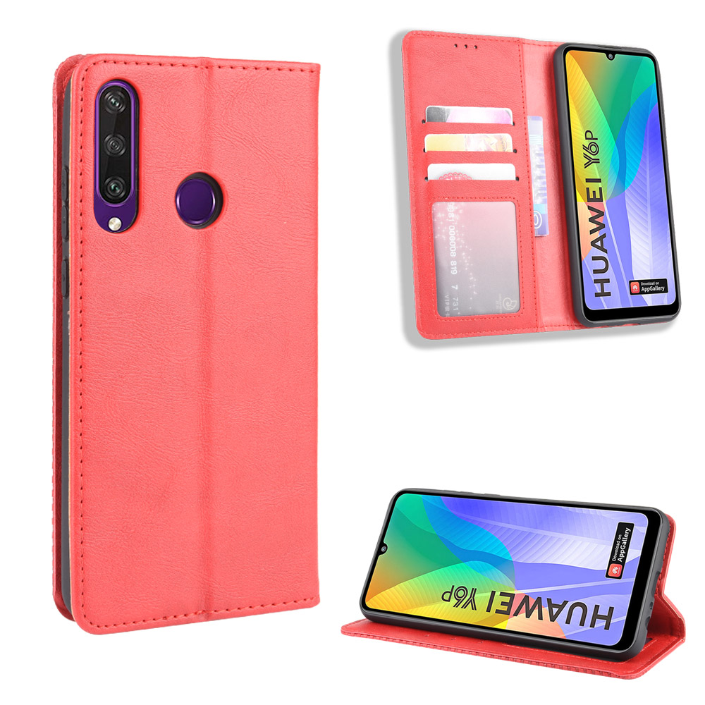 New Shinwo - Wallet Case For Huawei Y6P [Flip Vintage Leather] Flip Cover