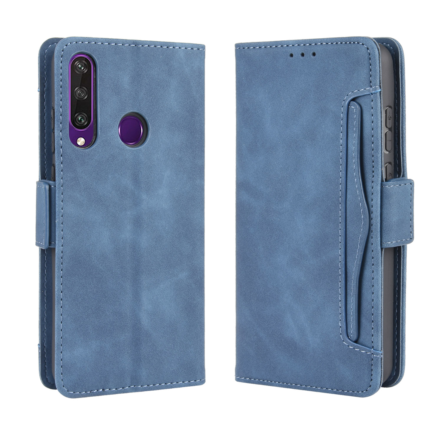 Flip Cover For Huawei Y6P Retro [Doka Slot Flip Leather Case] Wallet Case