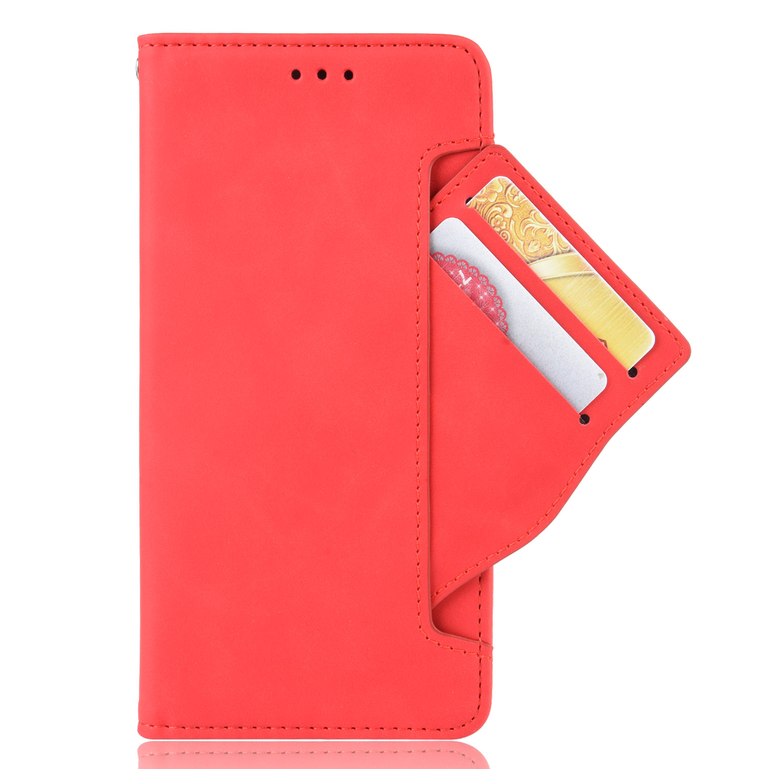Flip Cover For Huawei Y6P Retro [Doka Slot Flip Leather Case] Wallet Case